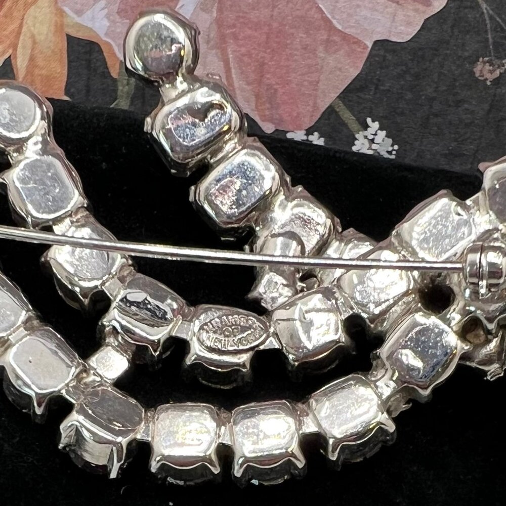 Kramer Ruby Red Spray Brooch - image 5